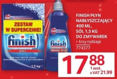 Płyn nabłyszczający Finish 400 ML promocja w Selgros