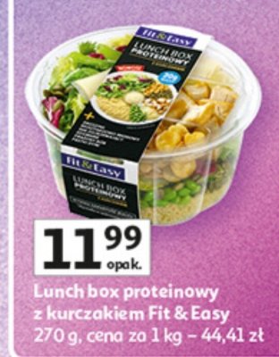 Lunch box sałatkowy z kurczakiem Fit & Easy 270 g promocja w Auchan