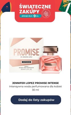 Woda perfumowana dla kobiet Promise Intense promocja w Rossmann