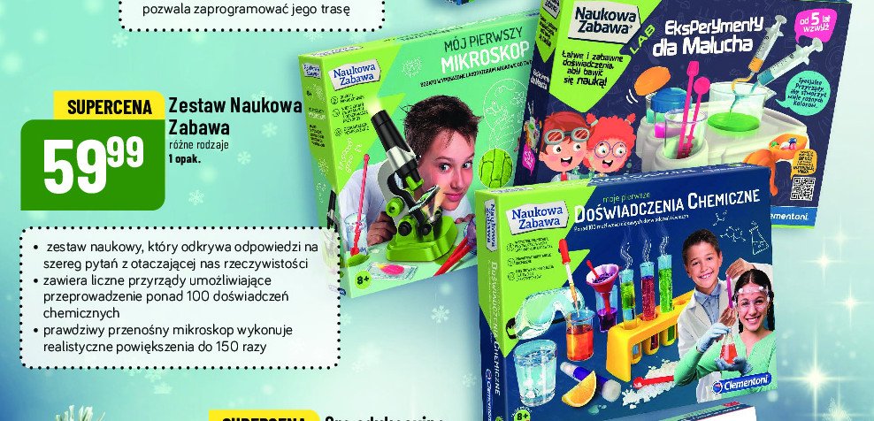 Zabawka eksperymenty dla malucha Clementoni promocja w POLOmarket