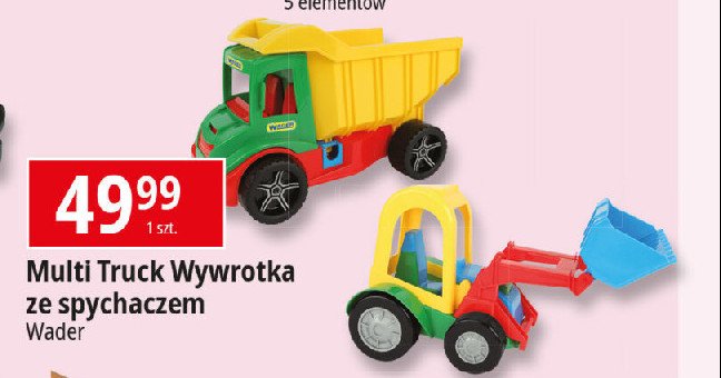 Wywrotka multi track ze spychaczem buggy Wader promocja