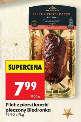 Filet z piersi kaczki pieczony Biedronka promocja w Biedronka
