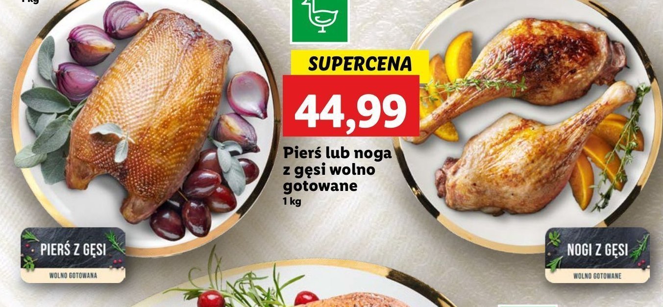 Noga z gęsi wolno gotowana Rzeźnik codzienna dostawa promocja w Lidl