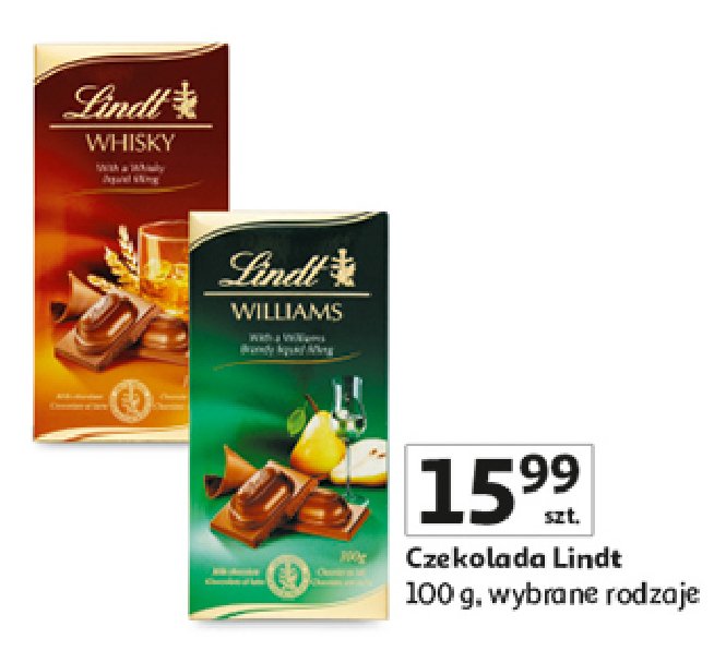 Czekolada whisky Lindt promocja w Auchan
