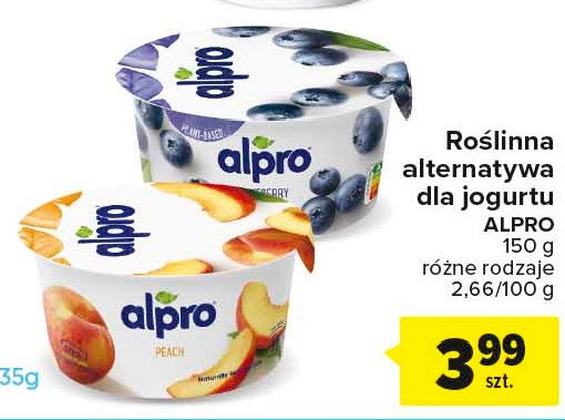 Jogurt sojowy jagodowy Alpro promocja
