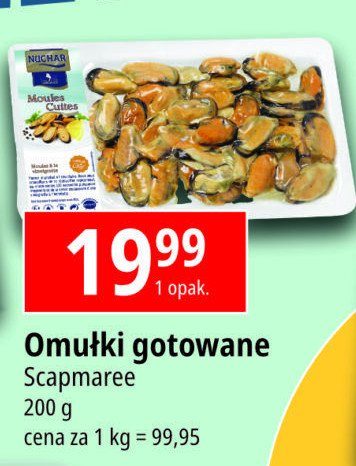 Omułki gotowane Scapmaree promocja