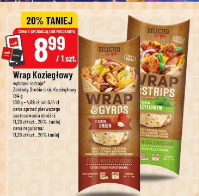 Wrap Koziegłowy Selected promocja w POLOmarket