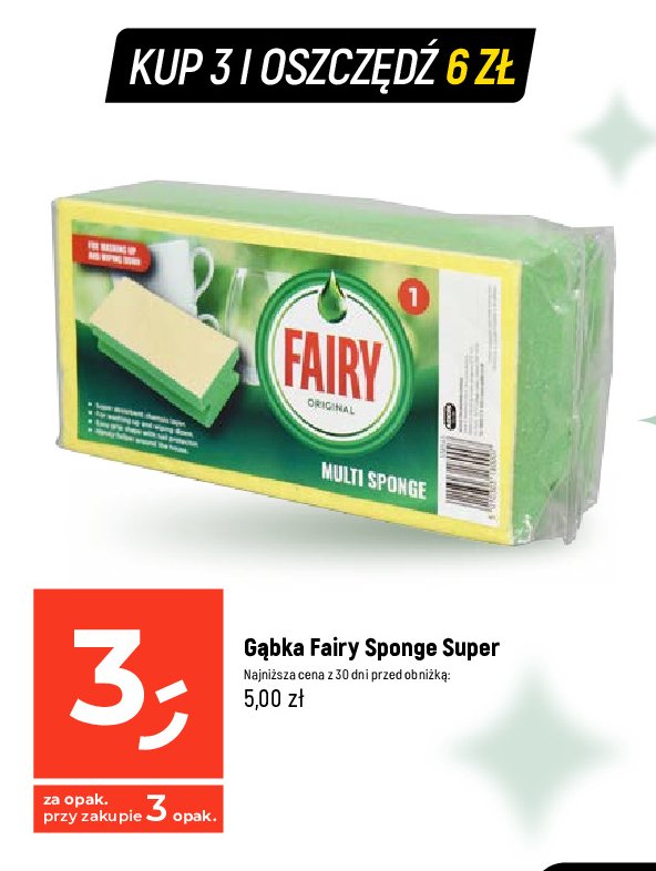 Gąbka fairy sponge super Fairy promocja