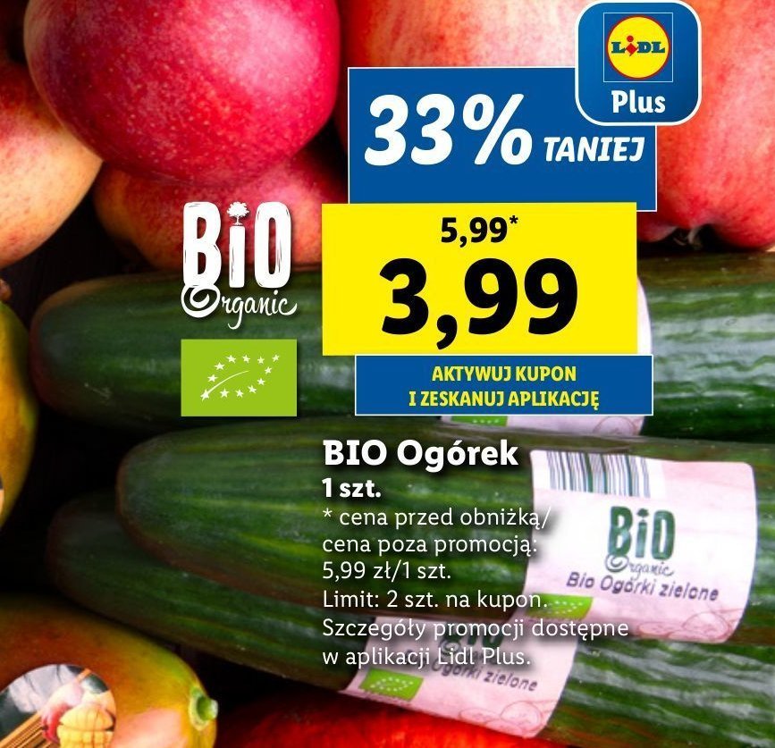 Ogórki bio promocja