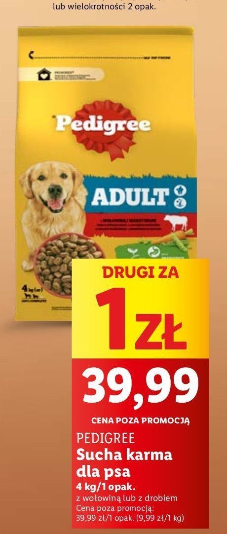 Karma dla psa wołowina z warzywami Pedigree promocja