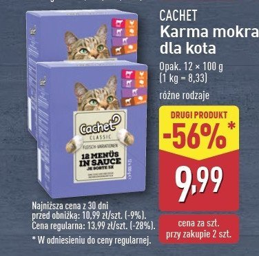 Karma dla kota mi臋so w sosie Cachet promocja
