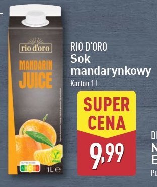 Sok mandarynkowy Rio d'oro promocja w Aldi