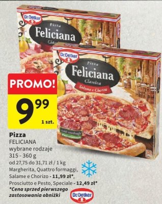 Pizza FELICIANA wybrane rodzaje promocja w Intermarche