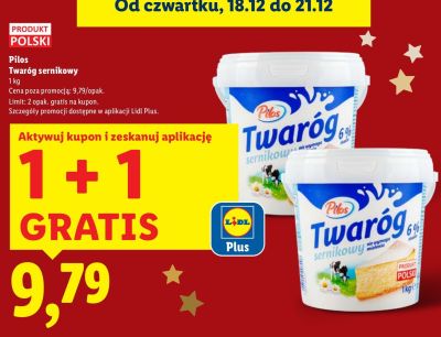 Twaróg sernikowy 1 kg promocja w Lidl