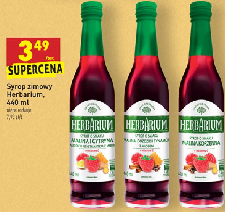 Syrop malina korzenna Herbarium promocja