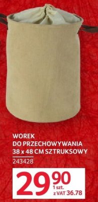 Worek do przechowywania 38 x 48 cm sztruksowy promocja w Selgros