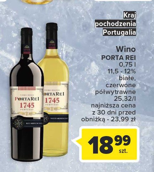 Wino PORTAREI 1745 MEDIUM DRY promocja