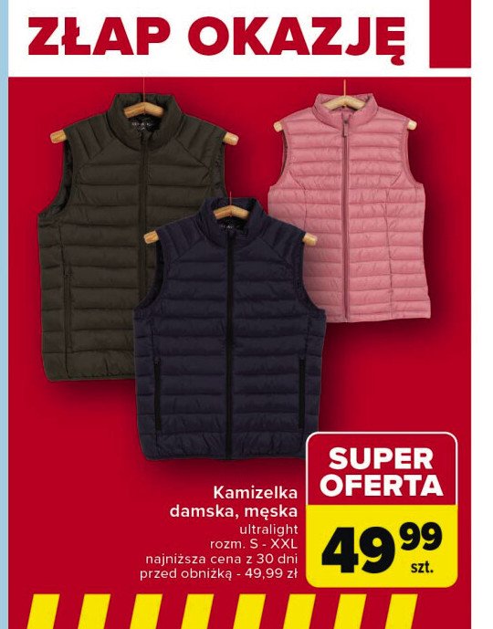 Kamizelka damska rozm. s-xxl promocja