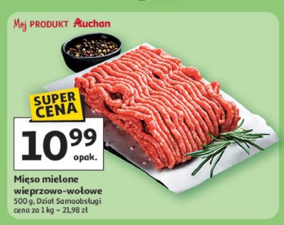 Mięso mielone wieprzowo-wołowe Auchan promocja