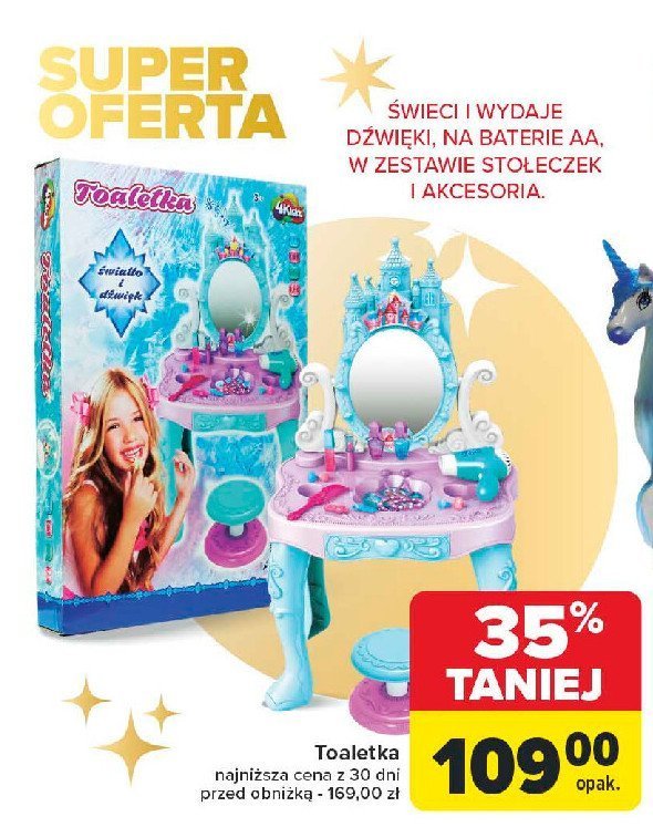 Toaletka zimowej księżniczki 4kidz promocja w Carrefour