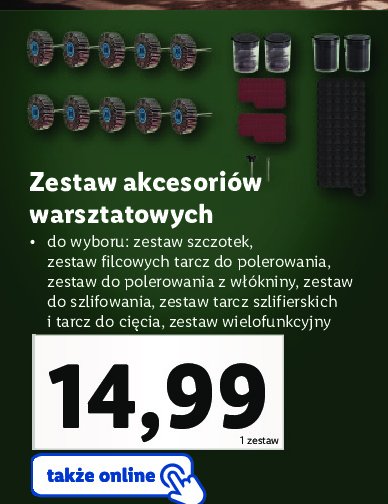 Zestaw tarcz do polerowania z w艂okniny Parkside promocja