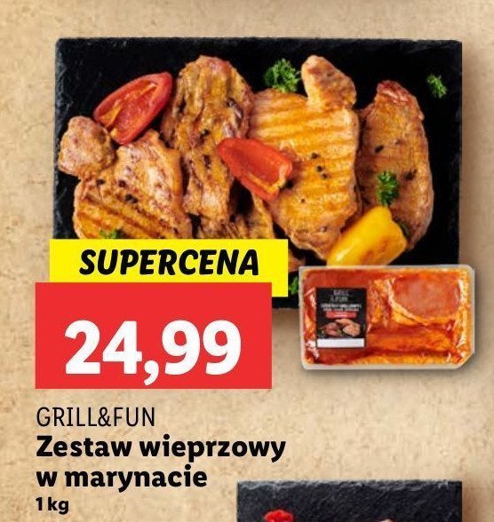 Zestaw wieprzowy w marynacie Grill and fun promocja