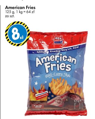 Chipsy American Fries BBQ-Curry Style promocja w Tedi