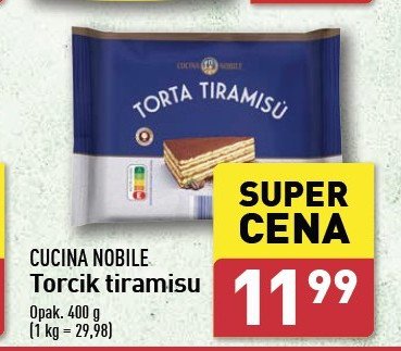 Torcik tiramisu Cucina nobile promocja