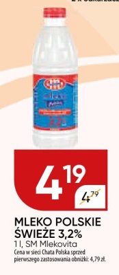 Mleko polskie świeże SM Mlekovita promocja w Chata Polska
