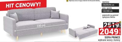 Sofa PRINCE wybrane wzory i kolory promocja w Merkury Market