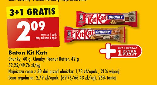 Baton pop corn Kitkat chunky promocja