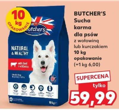 Sucha karma dla psów BUTCHER'S z kurczakiem 10 kg  promocja w Kaufland