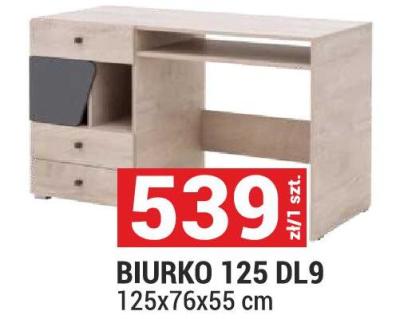 Biurko 125 DL9 promocja w Merkury Market