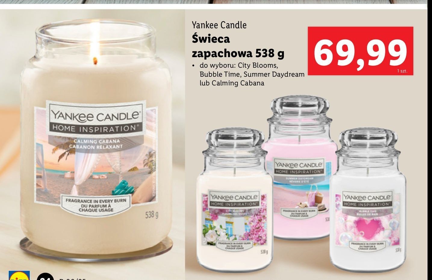 Świeca zapachowa city blooms YANKEE CANDLE promocja w Lidl