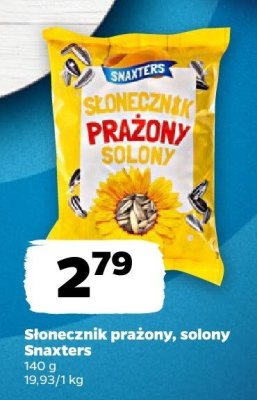 Słonecznik prażony, solony Snaxters promocja w Netto