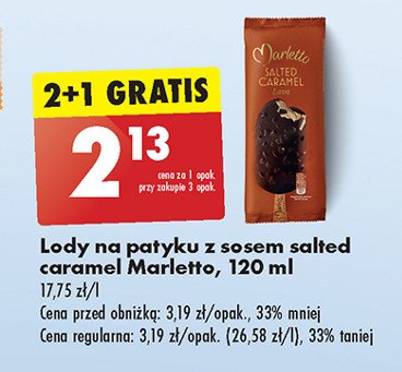 Lód salted carmel Marletto promocja