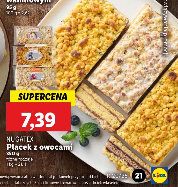 Placek jab艂kowy Nugatex promocja