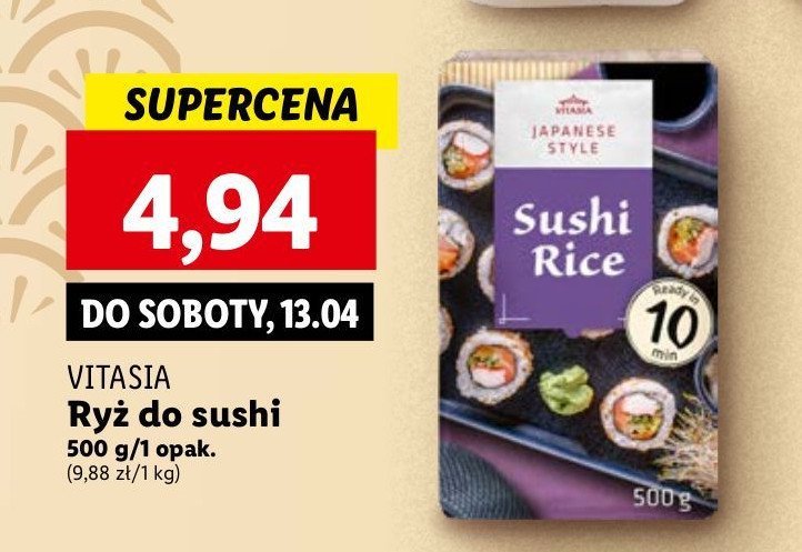 Ryż do sushi Vitasia japan promocja