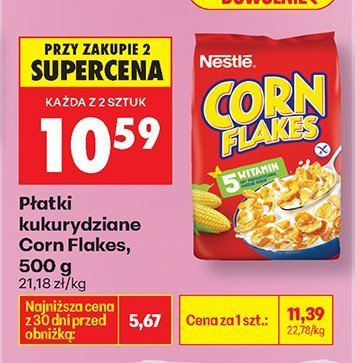 Płatki kukurydziane Corn Flakes Nestle promocja w Biedronka