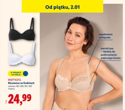 Biustonosz na fiszbinach promocja w Lidl