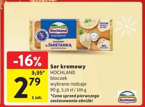 Ser kremowy śmietankowy Hochland promocja