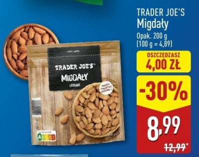 Migdały TRADER JOE'S promocja w Aldi