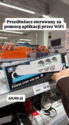 Przedłużacz Smart Connect z USB promocja w Action