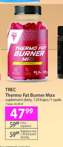 Suplement Trec thermo fat burner max promocja