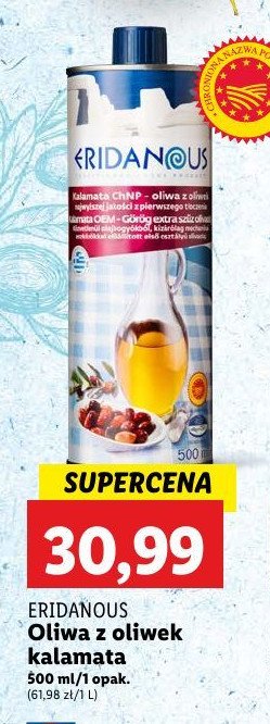 Oliwa z oliwek kalamata Eridanous promocja