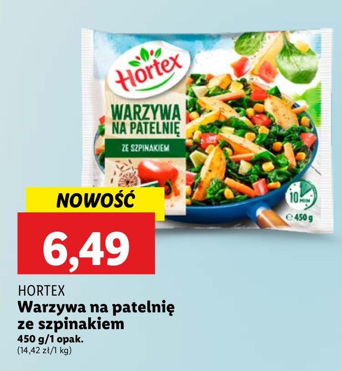 Warzywa na patelnię ze szpinakiem Hortex promocja