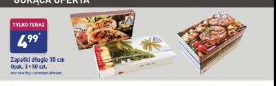 Zapałki długie 10 cm Aldi promocja