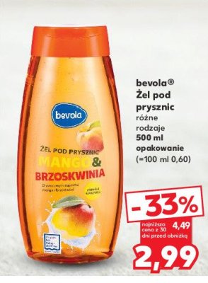 Żel pod prysznic mango-peach Bevola promocja