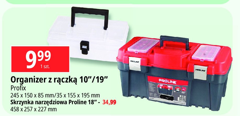 Organizer z rączką 10" Profix promocja