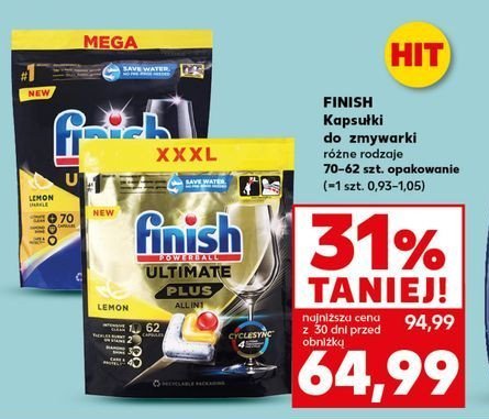 Tabletki do zmywarek lemon Finish powerball ultimate promocja
